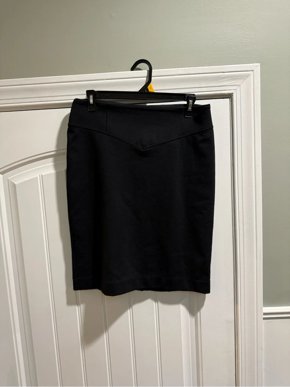Michael Kors Black Pencil Skirt with V-Waist Detail